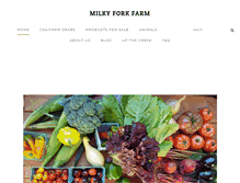 Tablet Screenshot of milkyforkfarm.com